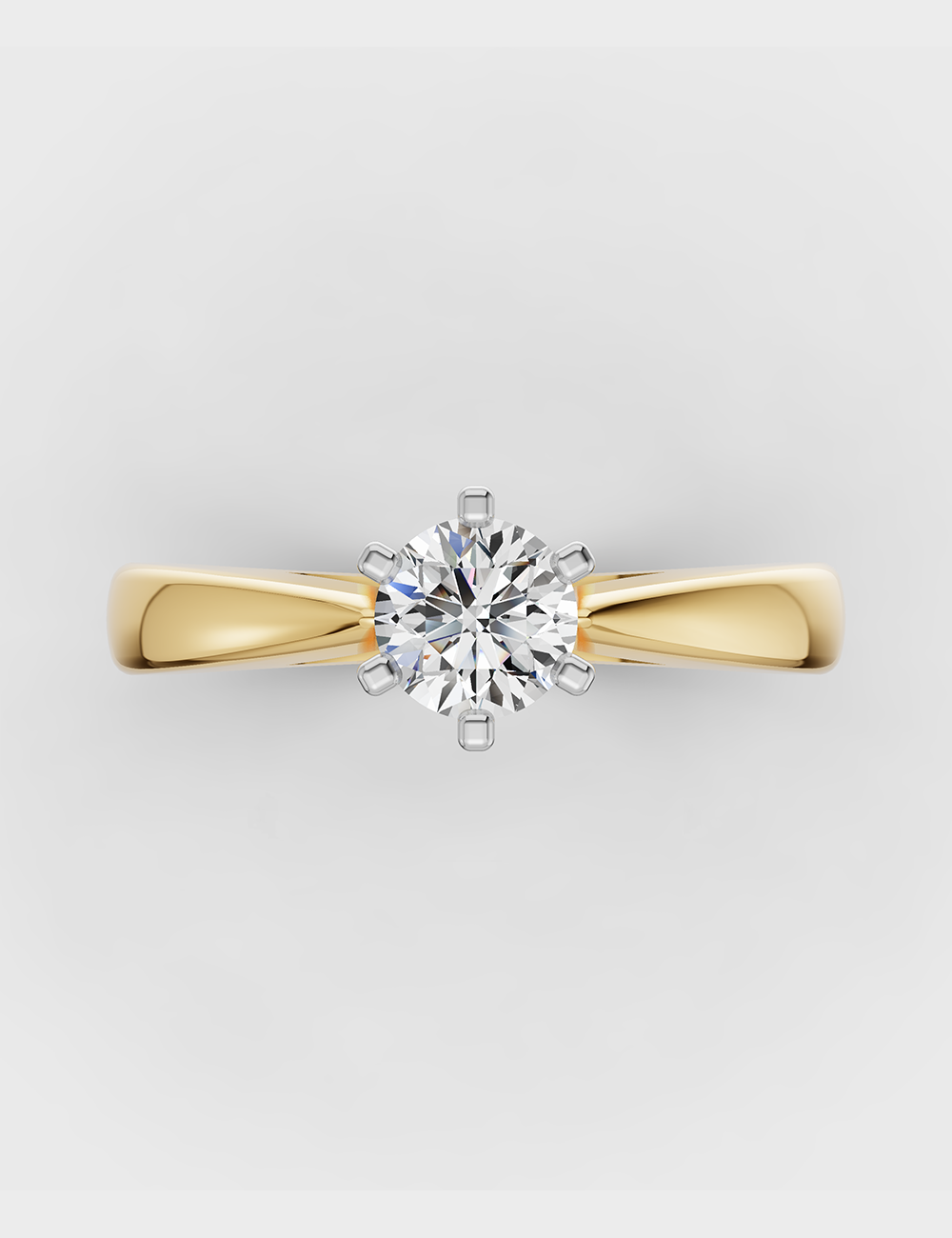 Bold Solitaire Ring 80 cent FG-VVS, , large, image 2